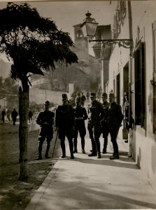 Stab der 59.Gebirgs Brigade, in Chiusaforte vor dem Albergo Martino (BildID 15507766)