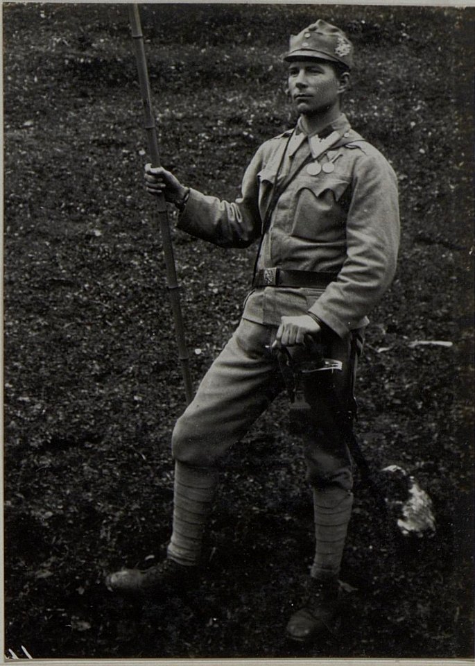 Stabsfeldwebel PFAFFINGER Karl des k.k. Ldw.Inf.Rgt. Nro. 21, Pionier Abt. Besitzer der gold. Tapferkeits Medaille. (BildID 15457915)