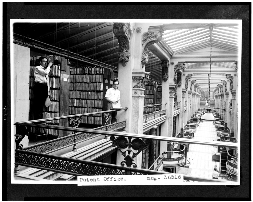 Stacks of documents in Patent Office, Washington, D.C. LCCN93510973