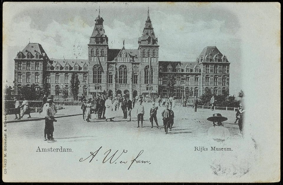 Stadhouderskade 42, Rijksmuseum. Uitgave M. Glückstadt en Münden, Afb ANWU01762000001