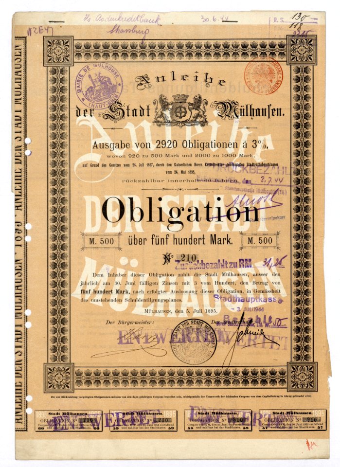 Stadt Mühlhausen 1895