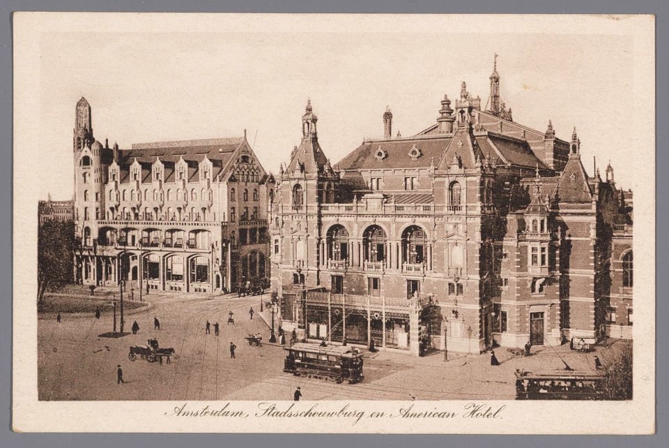 Stadsschouwburg en American Hotel, Leidseplein, Afb 010137000687