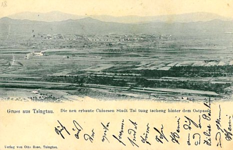 Stadt Tai tung tscheng hinter dem Ostpass 1904
