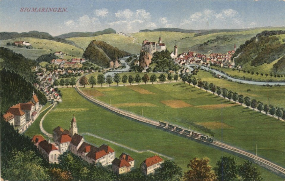 Stadtansicht von Gorheim her