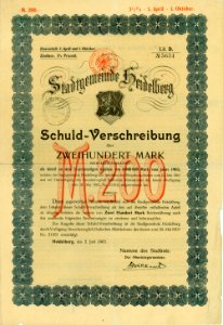 Stadtgemeinde Heidelberg 1903