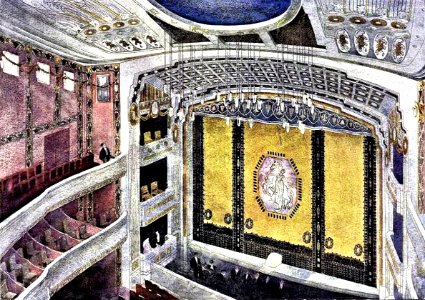 Stadttheater am Hiltropwall 15 in Dortmund, Zuschauerraum von 1904