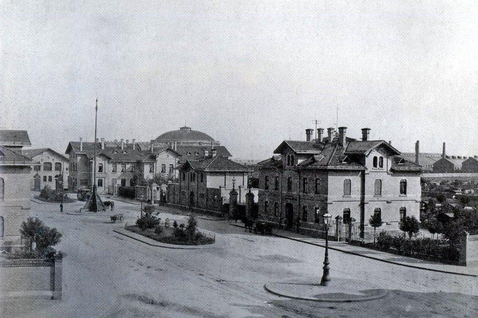 Staedtischer Vieh Schlachthof Leipzig um 1912