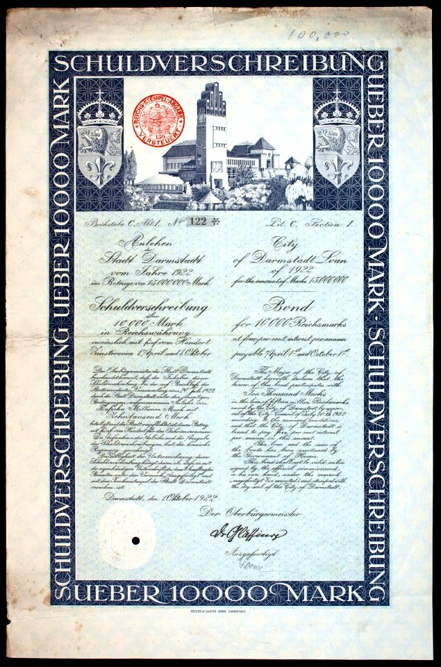 Stadt Darmstadt 1922