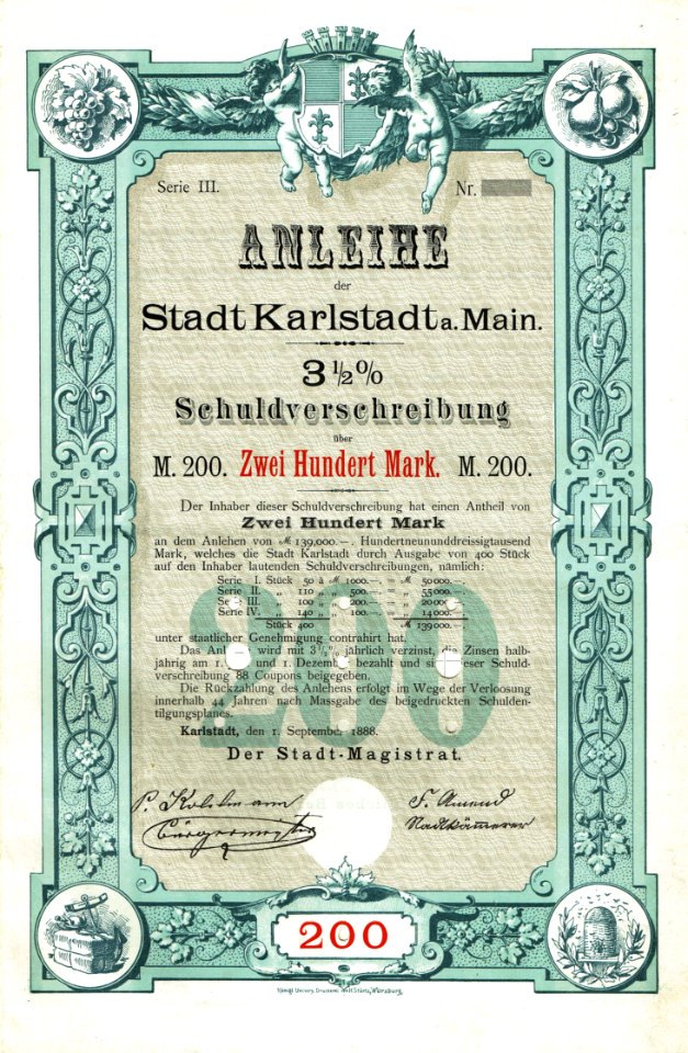 Stadt Karlstadt 1888