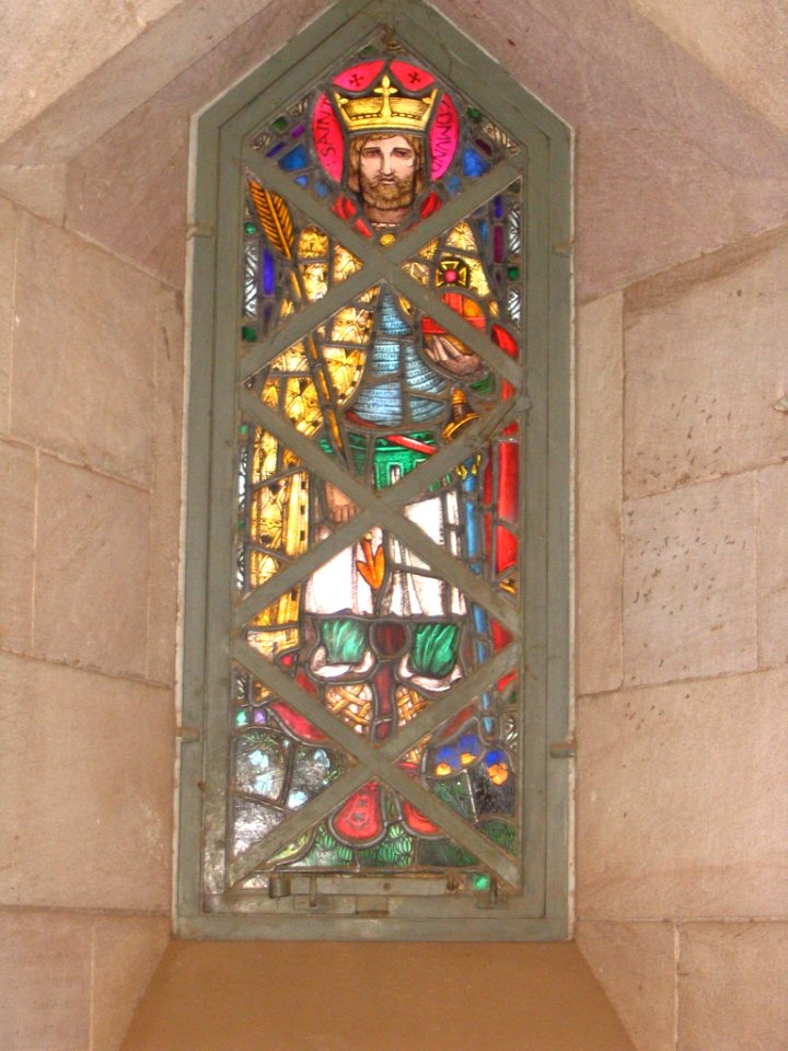 Stained Glass in the Republican Palace Museum, Khartoum, Sudan - Saint Edmund
