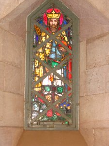 Stained Glass in the Republican Palace Museum, Khartoum, Sudan - Saint Edmund