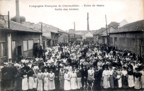 Stains, usine de la Compagnie Générale de Chromolithie (J David, ca 1905) photo