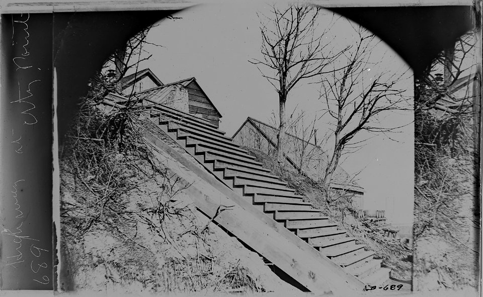 Stairway at City Point, Va - NARA - 525094