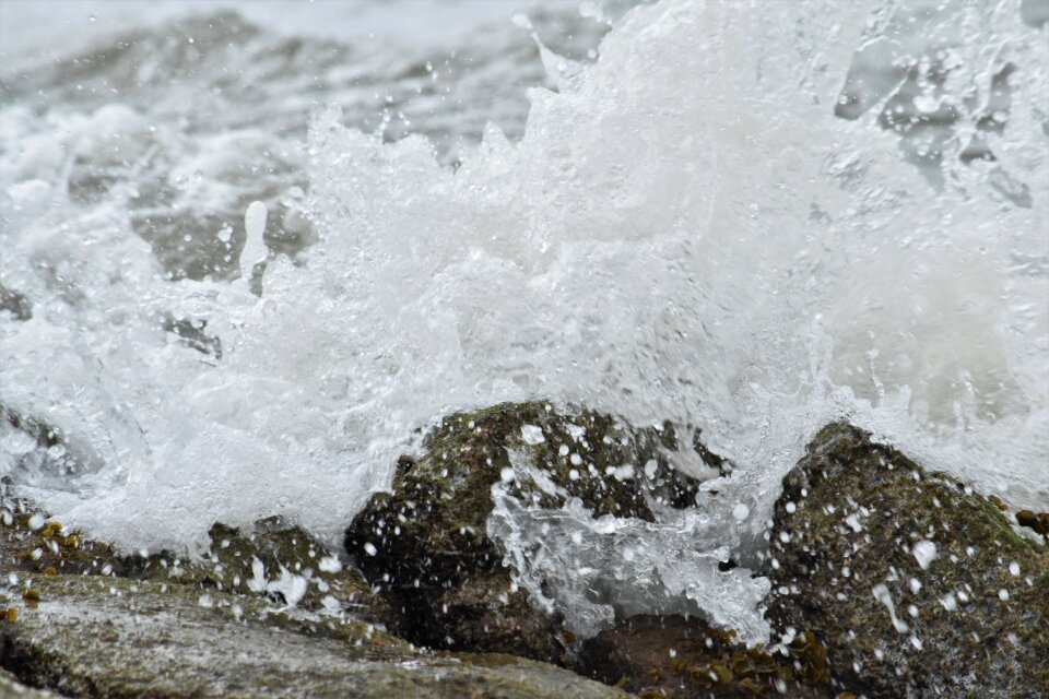 Beach water splash