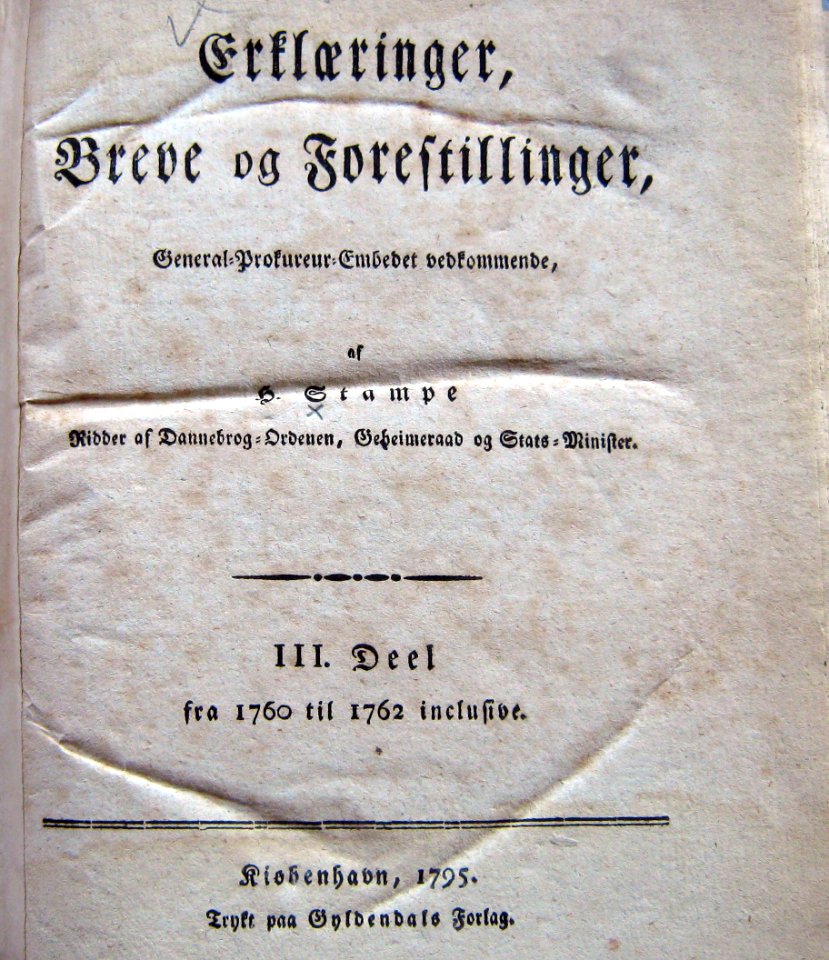 Stampes Erklæringer bind 3
