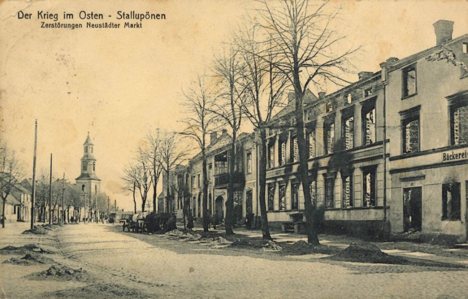Stallupönen, Ostpreußen - Neustädter Markt (Zeno Ansichtskarten)