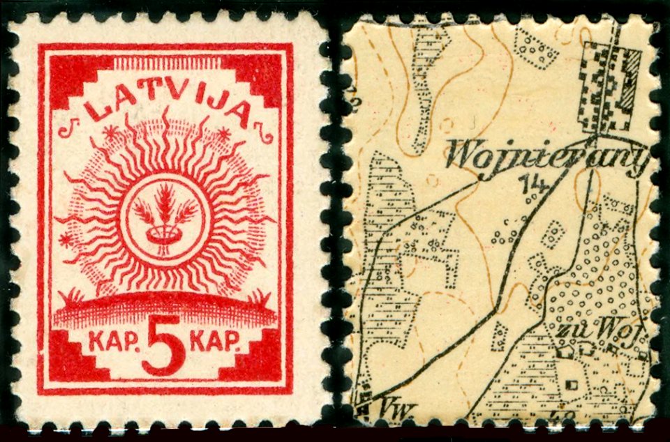 StampLatvia1918Michel2