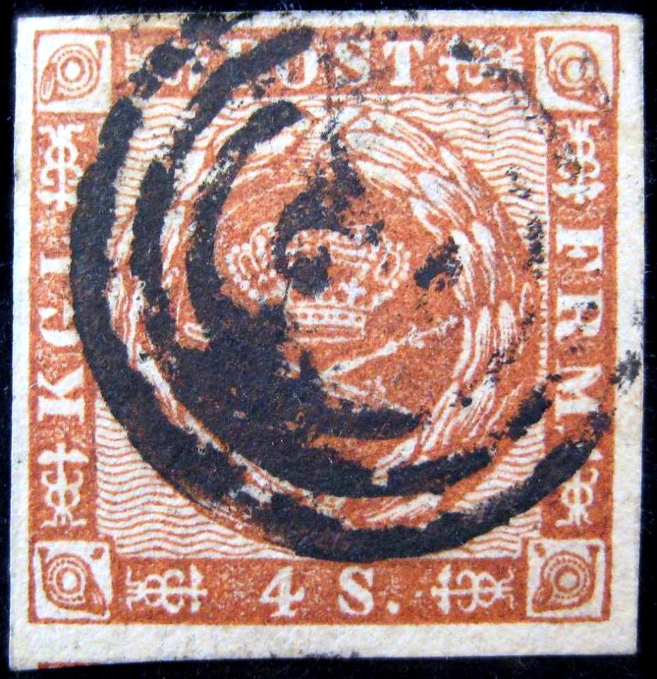 StampDenmark1854Michel4