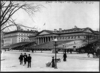 Stand in front of Treasury Bldg. for Woodrow Wilson's inauguration LCCN2005694644