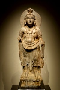 Standing Bodhisattva, Gandhara, Pakistan, Kushan dynasty, 100s AD, schist - Tokyo National Museum - Tokyo, Japan - DSC08657 photo