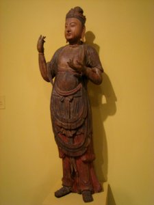 Standing Bodhisattva, China, Song dynasty, 12th century, painted wood - Worcester Art Museum - IMG 7550