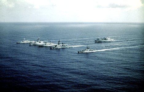 Standing Naval Force Atlantic underway in the Gulf of Mexico on 1 September 1982 (6353828)