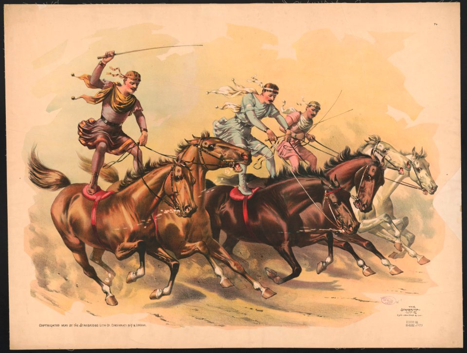 Standing horseback riders LCCN2018647603