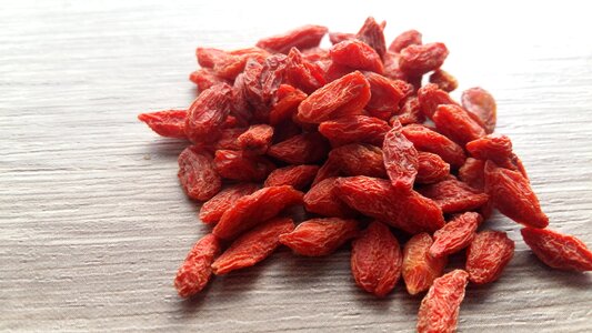 Dry goji vegetarian food photo