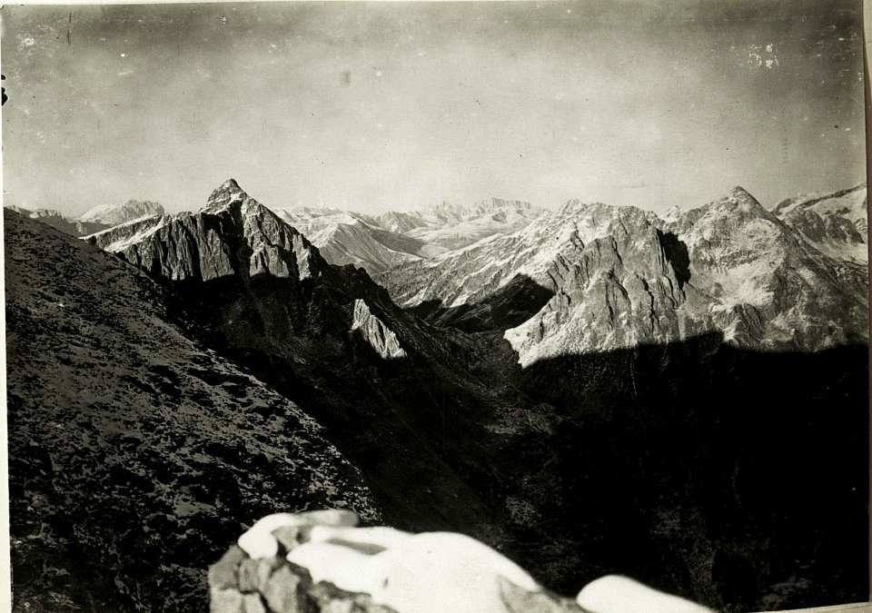 Standpunkt Cupola ¤ 2348 Blick gegen Formenton, Kleiner und Großer.Cauriol. (BildID 15428677)