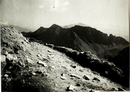 Standpunkt Formenton (Südseite), Panorama von Cardinal bis Cima di Cupola, (1. Teilbild = WK1 ALB018 04724a) (BildID 15428586)
