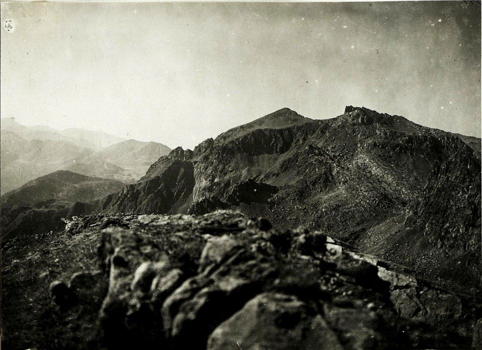 Standpunkt Formenton (Südseite), Panorama von Cardinal bis Cima di Cupola, (5. Teilbild zu WK1 ALB018 04724a) (BildID 15428614)