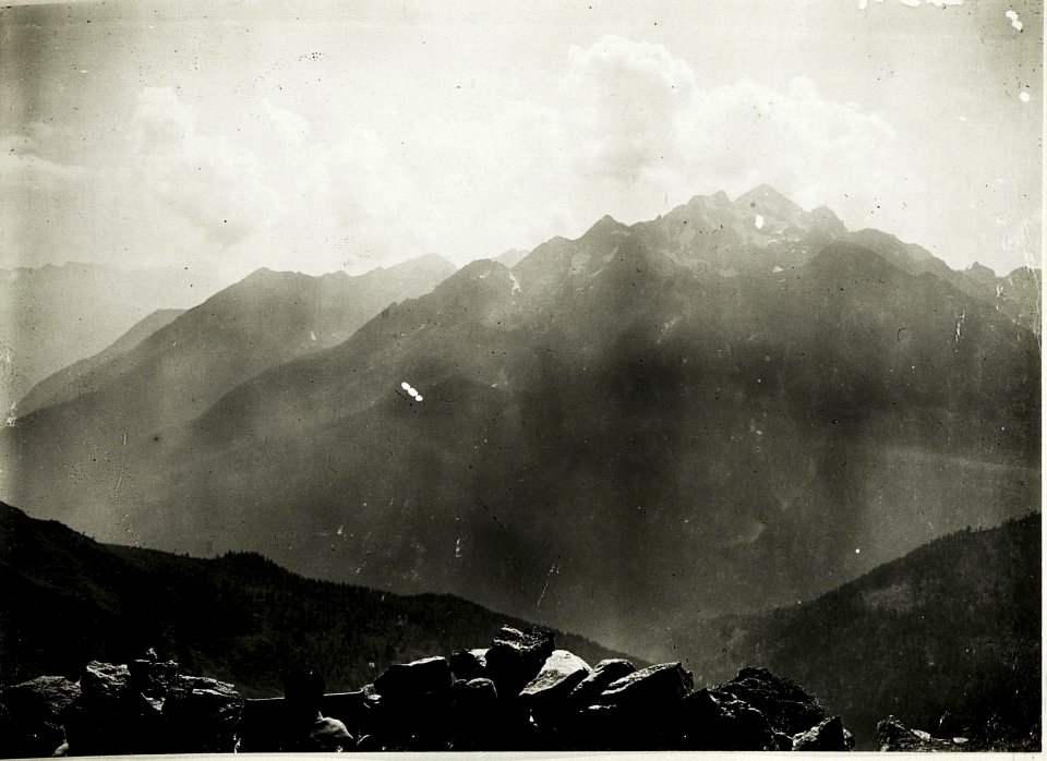 Standpunkt Formenton (Südseite), Panorama von Cardinal bis Cima di Cupola, (3. Teilbild zu WK1 ALB018 04724a) (BildID 15428600)