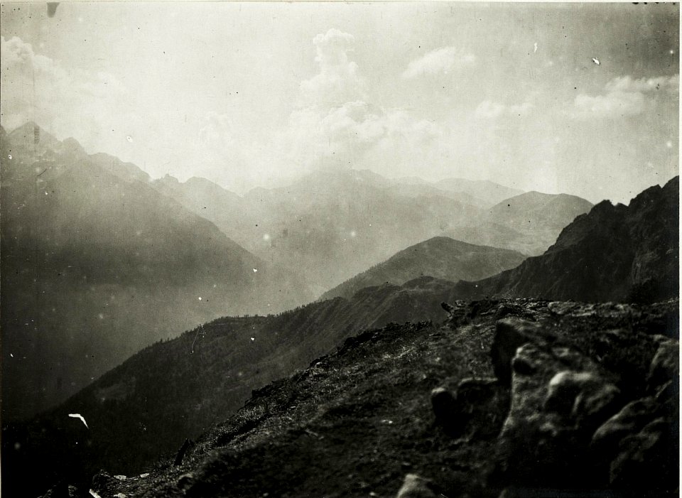 Standpunkt Formenton (Südseite), Panorama von Cardinal bis Cima di Cupola, (4. Teilbild zu WK1 ALB018 04724a) (BildID 15428607)