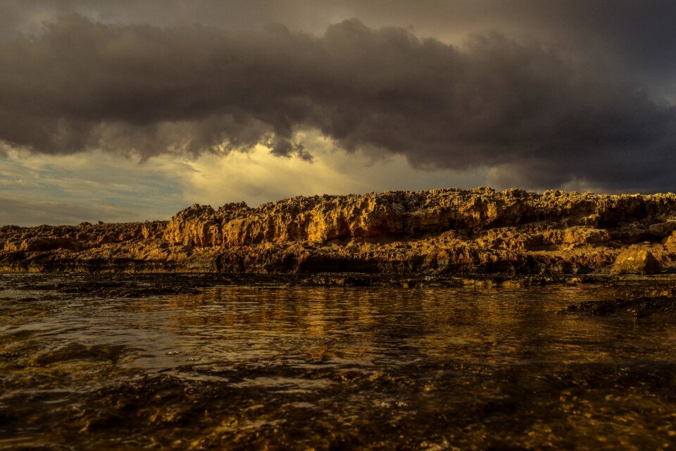 Afternoon landscape sky