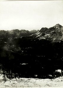 Standpunkt Kreuzberg, Panorama Croda di Campo bis Rotwand. (1.Teilbild = WK ALB 03685a) (BildID 15416682)