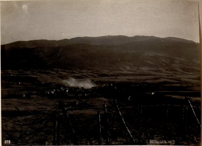 Standpunkt Monte Katze. Schweres italienisches Feuer auf Asiago. (BildID 15636060)