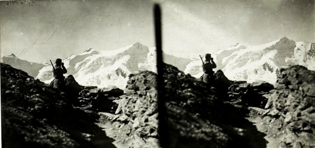 Standpunkt Palon-Stützpunkt, Feldwachenstellung mit Blick gegen Süden. (BildID 15426139)