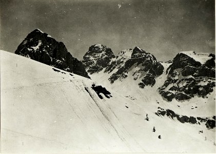 Standpunkt Marmolata-Fahrt-Aufzug, Col Ombert Cima della Valleate Forca-Alpe. (BildID 15419387)