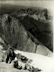 Standpunkt Punta Penia, Blick gegen Gran Vernel und Langkofel.. (BildID 15428432)
