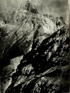 Standpunkt Schimkekopf, Panorama , Hohe Gaisl. (4. Teilbild zu WK1 ALB018 04600a) (BildID 15427480)