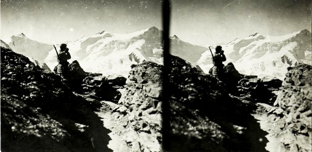 Standpunkt Palon-Stützpunkt, Feldwachenstellung mit Blick gegen Süden. (BildID 15426132)