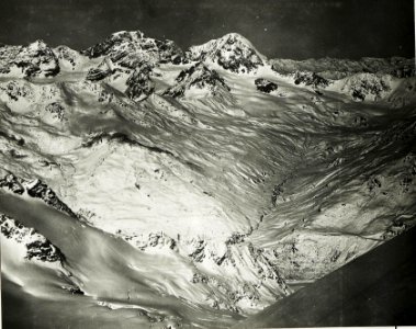 Standpunkt San .Mattéo, Panorama von Presanella bis Ortlergruppe. (7. Teilbild zu WK1 ALB017 04581a) (BildID 15426972)