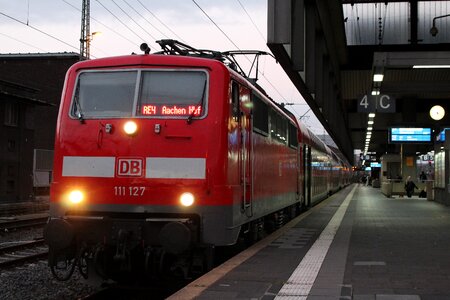 Railway line station travel photo