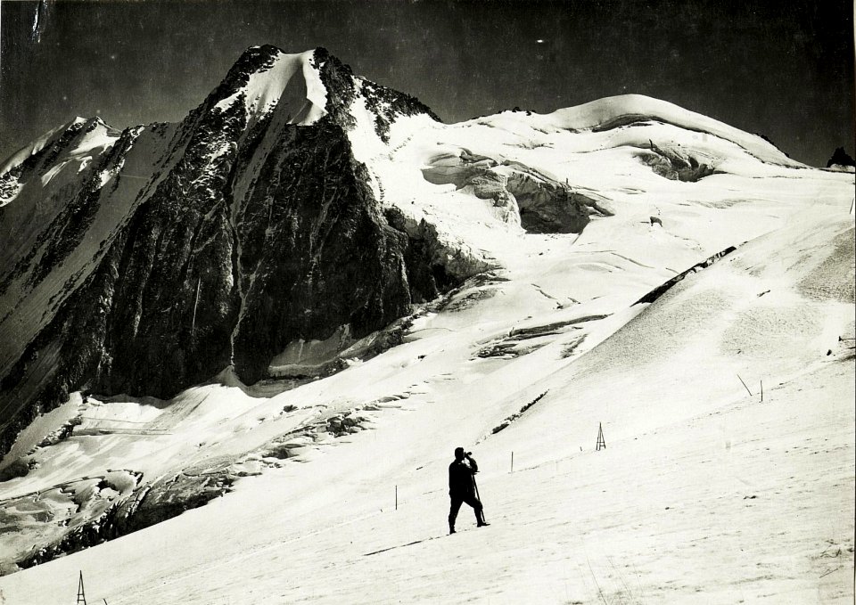 Standpunkt Weg nach Cercen, Presanellagletscher, Cima Vermiglio, Presanella 3564. (BildID 15425201)