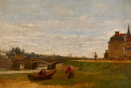 Stanislas Lépine-Landscape with a Bridge-Hermitage Museum