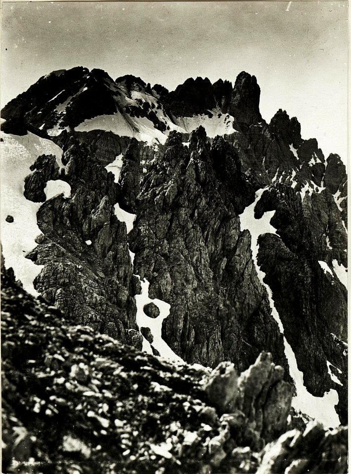 Standpunkt Wurzbachstellung, Panorama Rotwandspitzenstellung Plolar von Vinazerstellung. (1.Teilbild = WK1 ALB015 04038a) (BildID 15420115)