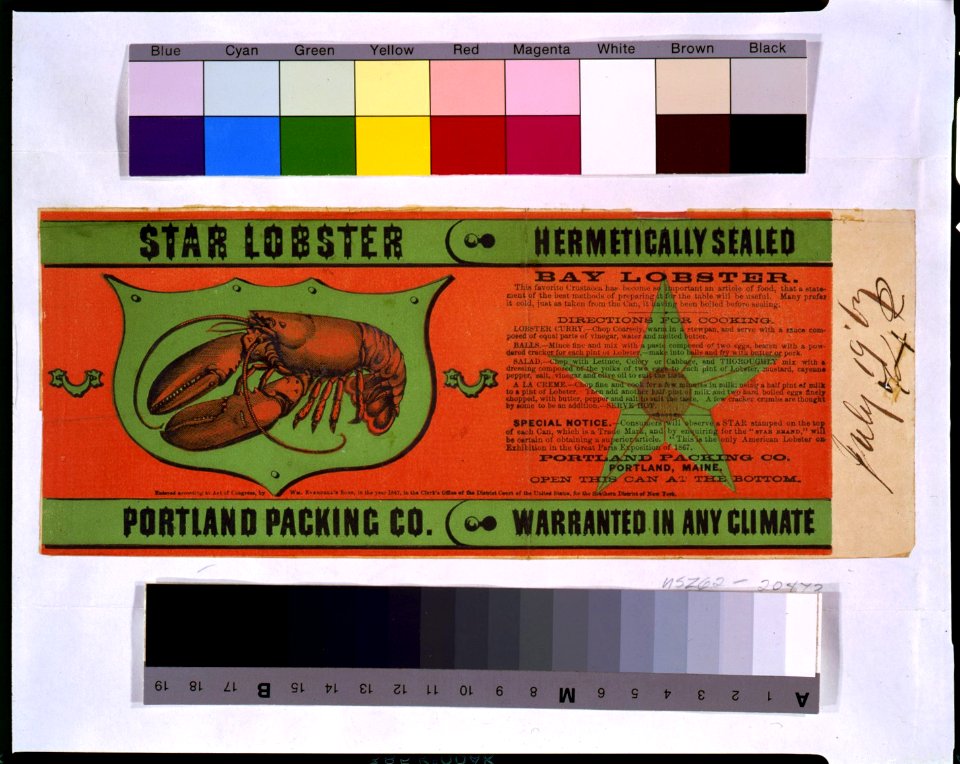 Star lobster-Portland Packing Co. LCCN93504447