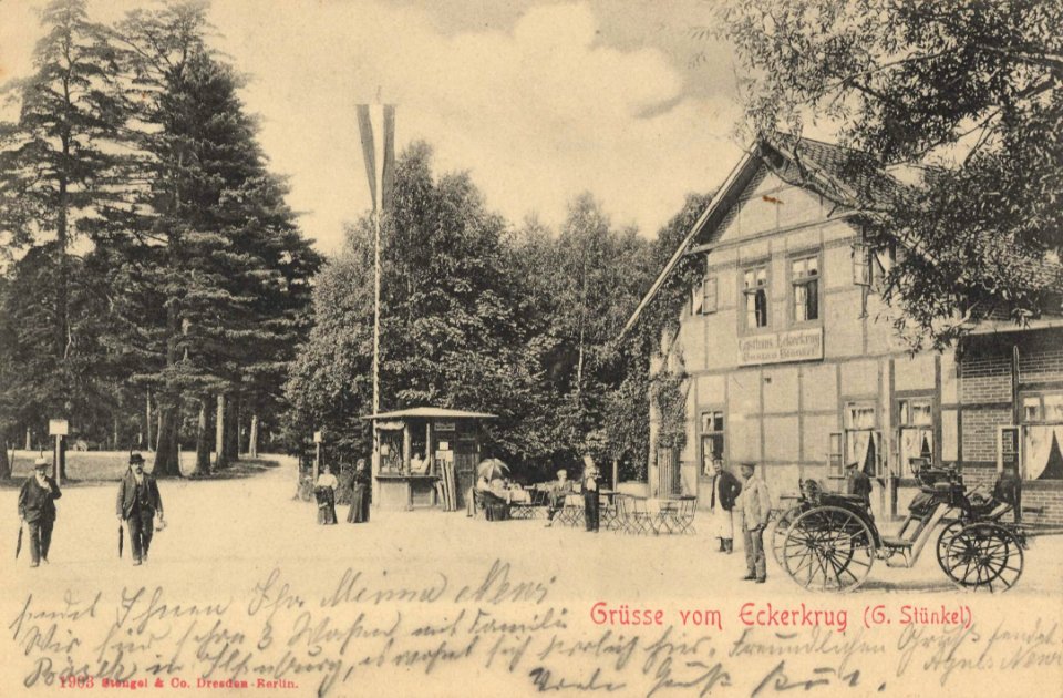 Stapelburg, Sachsen-Anhalt - Gasthaus Eckerkrug (Zeno Ansichtskarten)