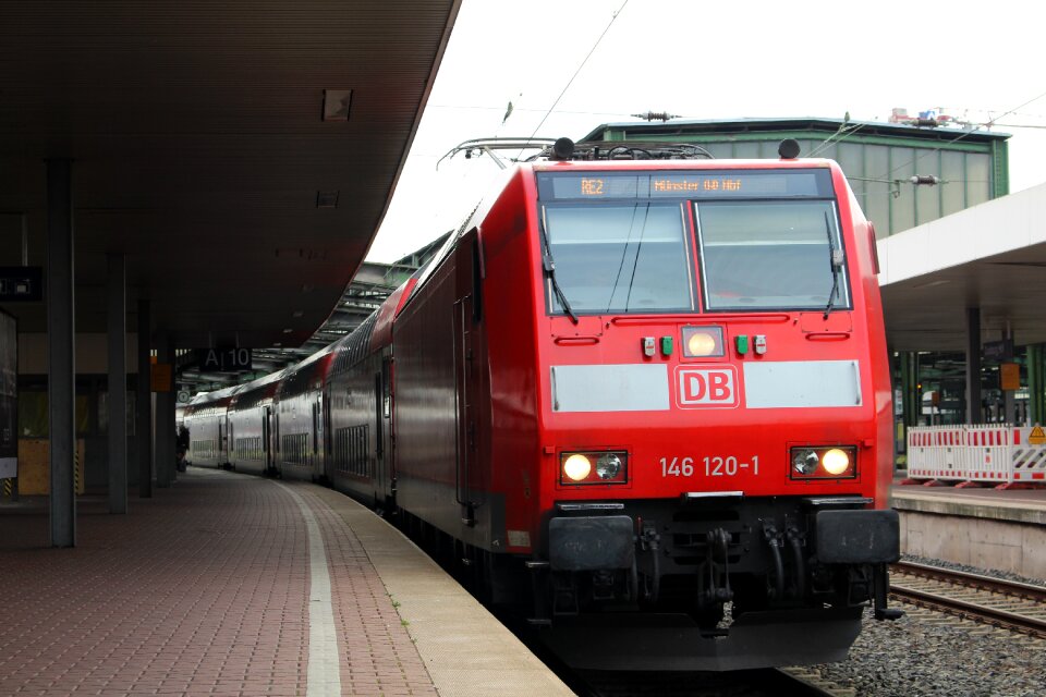 Railway line station motor