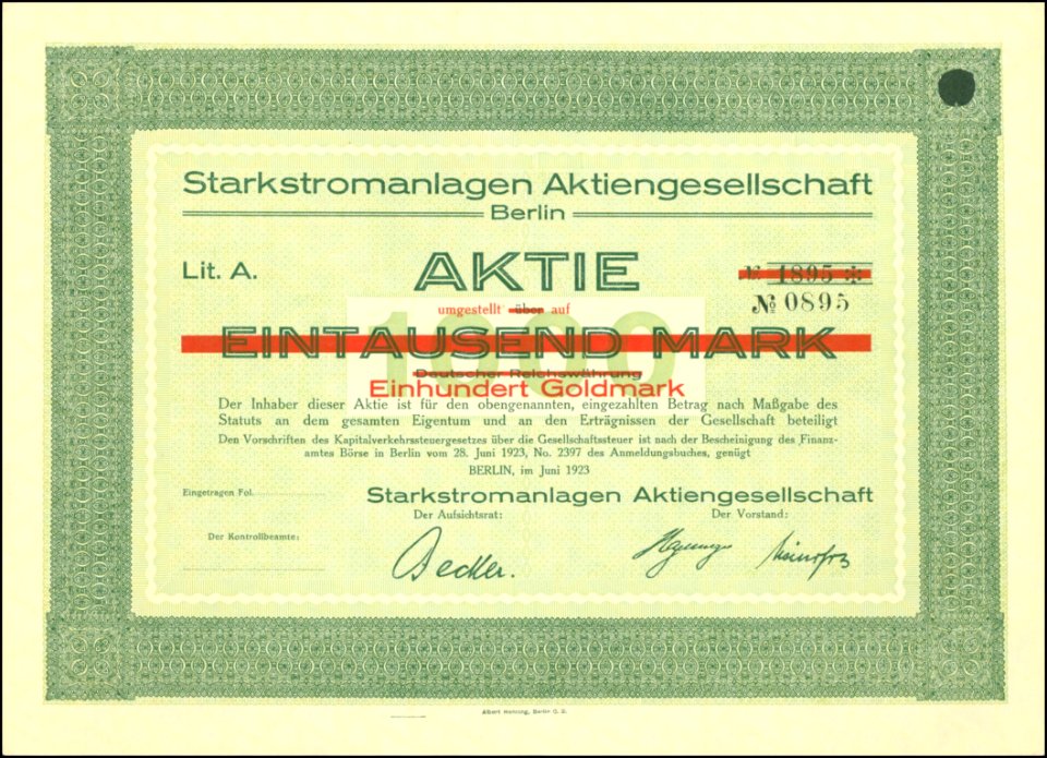 Starkstromanlagen AG 1923